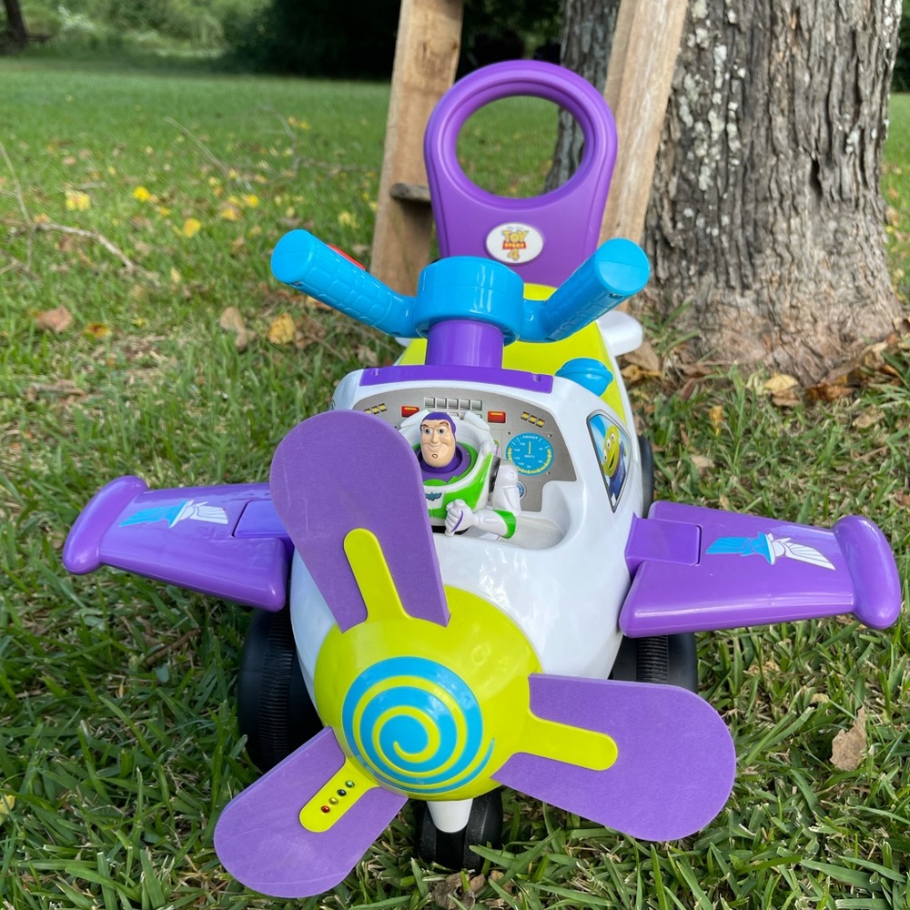 Disney Buzz Lightyear Ride-On Foot Powered Plane